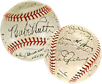 Finest Known 1934 New York Yankees Team Signed Baseball Finest Known 1934 New York Yankees Team Signed Baseball