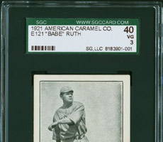 Babe Ruth American Caramel Co. - Lancaster & York Card (E121)