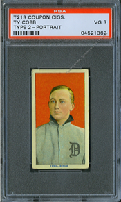 Ty-Cobb Ty Cobb Coupon Cigarette Tobacco Card Type 2 - PSA Graded