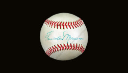 Thurman Munson single signed baseball (JSA LOA)